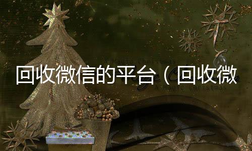 回收微信的平台收微信号高价回收vx秒结（回收微信的平台哪个好）