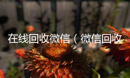 在线回收微回收微信秒结账联系方式信（微信回收网）