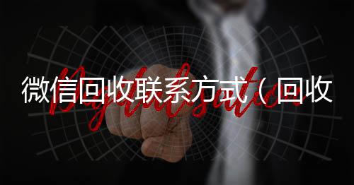 微信回收联系方回收微信号式（回收vx号秒结联系方式）