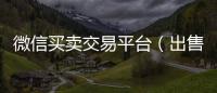  微信买卖交易平台（出售实名微信账号平台购买）